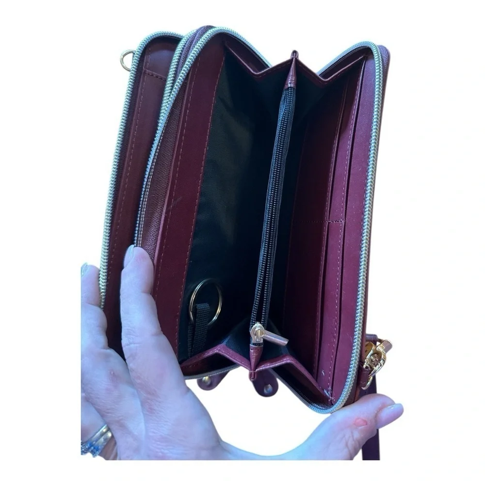 Elegant Purple Embossed Clutch
